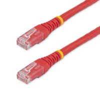 StarTech C6PATCH1RD 1ft Red Molded Cat6 Gigabit UT