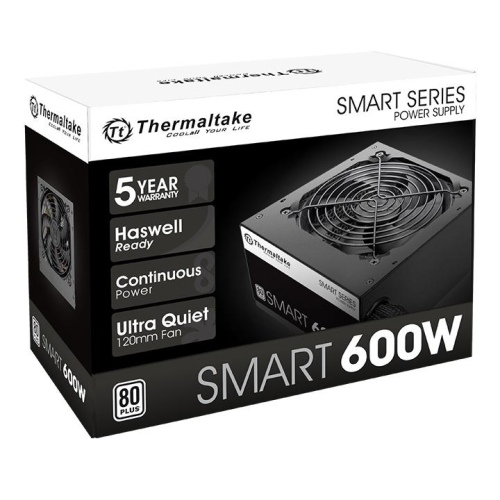 Thermaltake Smrt 600W PSU 120mm PS-SPD-0600NPCWUS-W - Image 4