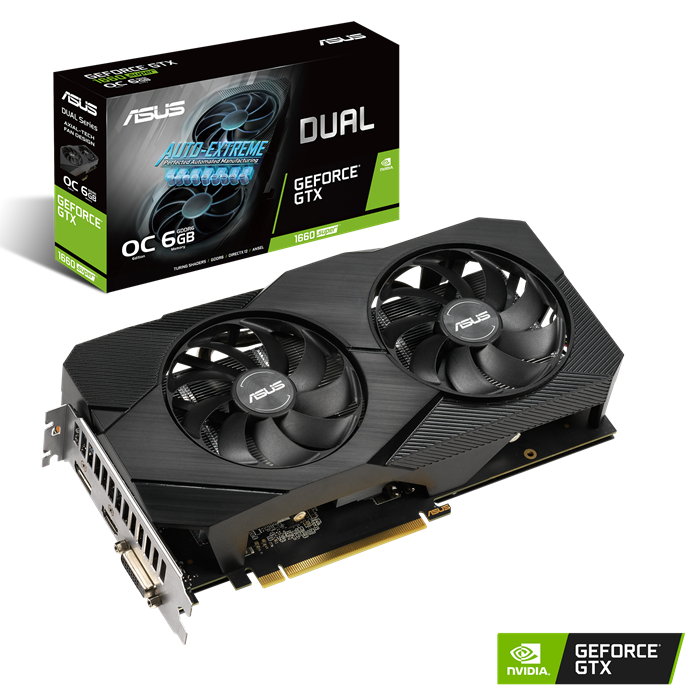 Asus Dual GTX1660 SUPER 6GB DUAL-GTX1660S-O6G-EVO | BCOM Computer