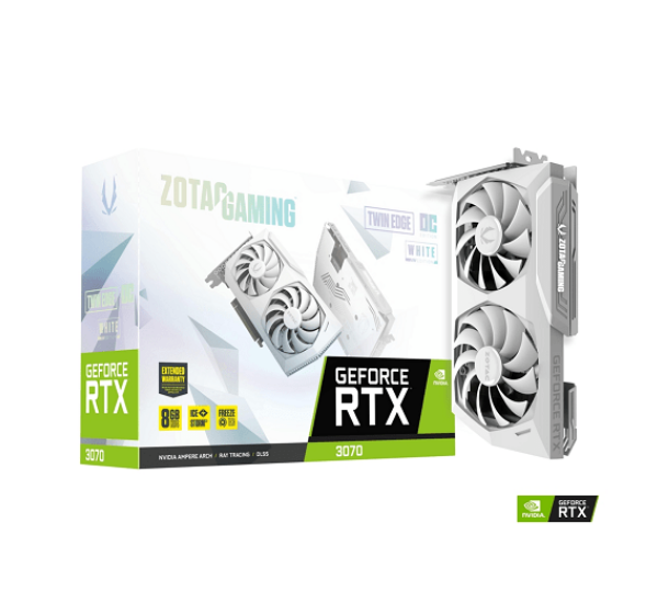 ZOTAC GAMING GeForce RTX 3070 Twin Edge OC White Edition ZT 